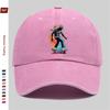 Pc Pcs Adjustable Trucker Cap with Skateboard Character Graphics  Vintage Washed Baseball Hat Suitable for Men  Women Light