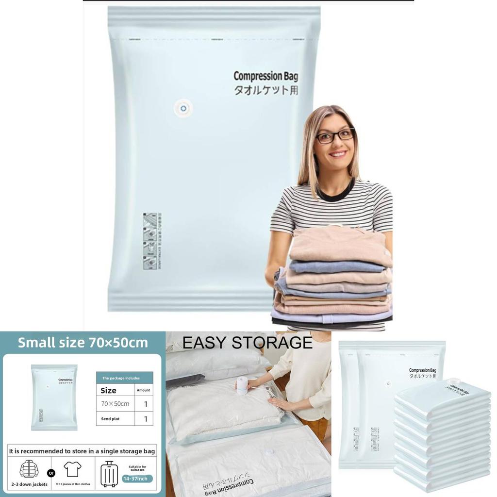 Vacuum Storage Bag For Clothes And Comforters With Pa Pe Material For Home Organization Storage