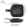 Nordic Matte Square Ceramic Baking Tray Domestic Baked Rice Bowl Microwave Oven Baking Dish Tableware Dinner Plate