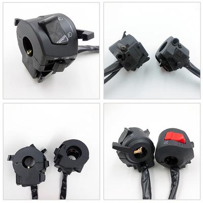 Universal Motorcycle Handle Bar Switches With Choke Horn Turn Signal Headlight Electric Start Handlebar Controller Switch