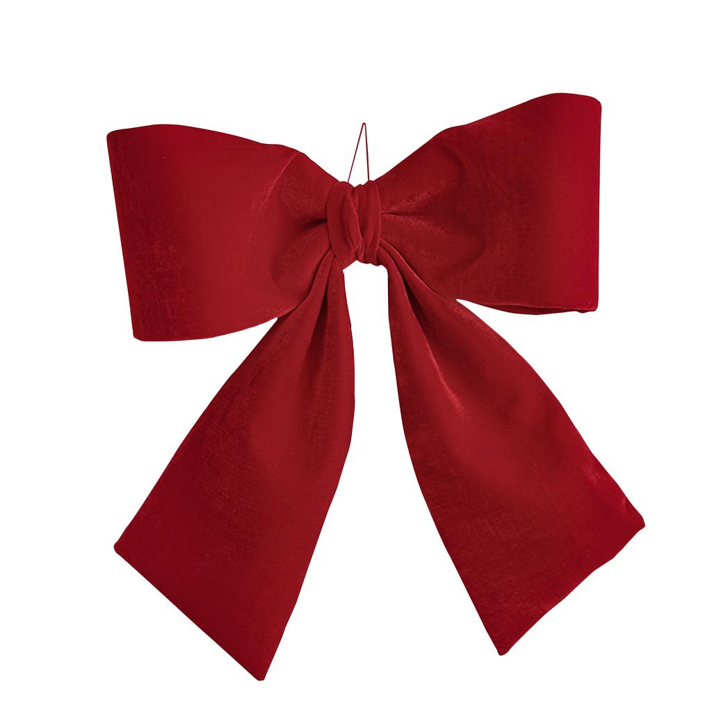 Fundă 3D Catifea Roșie Decor Mare de Crăciun Pandantiv Pom de Crăciun