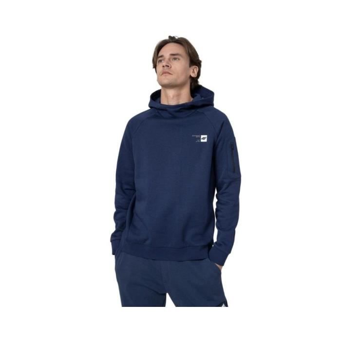 Sweats 4F BLM022 Bleu marine - Homme/Adulte - Sweat - Manches longues - Col capuche