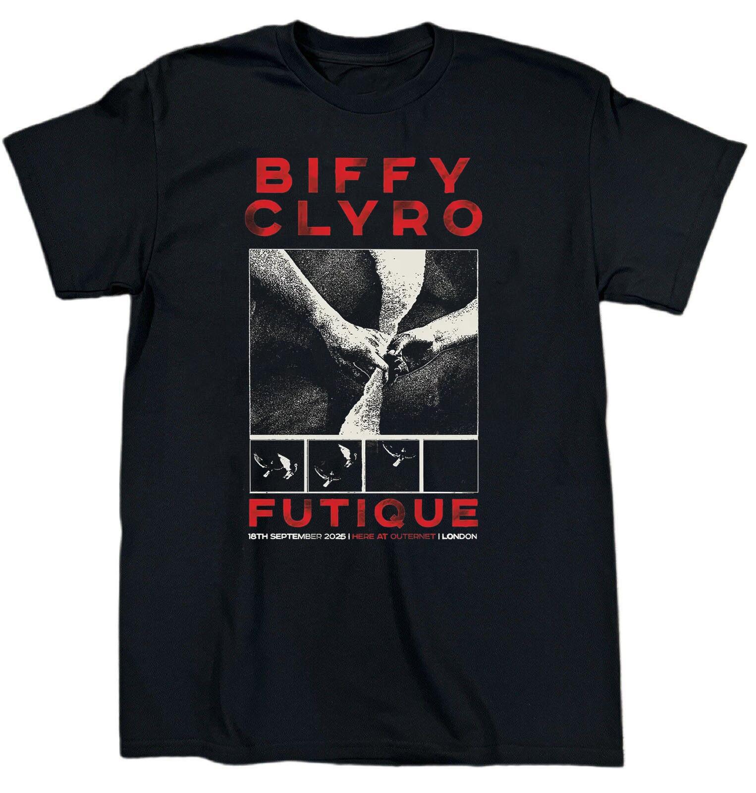 NEW Biffy Clyro Band Futique Album Heavy Cotton Black T Shirt UR733 XXXL