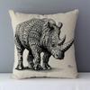 Cushion Home Decorative Pillows Elephant Kola Elk Printed Animals Pillowcase 45x45cm