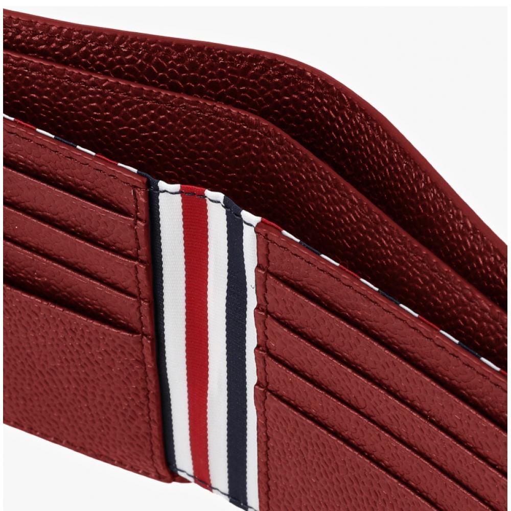 Thom Browne Pebble Grain Three Stripe Wallet Maw023a 00198 614