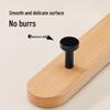 Solid Wood No-Punch Adhesive Coat Rack: Tiered Entryway/Wall/Door Mount Hanger