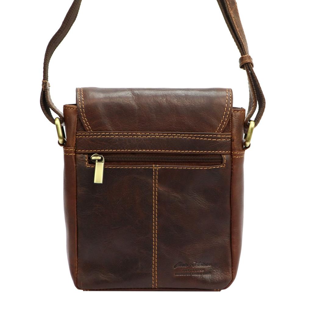 Men's Natural Leather Pouch Peterson PTN TB-7032-COM