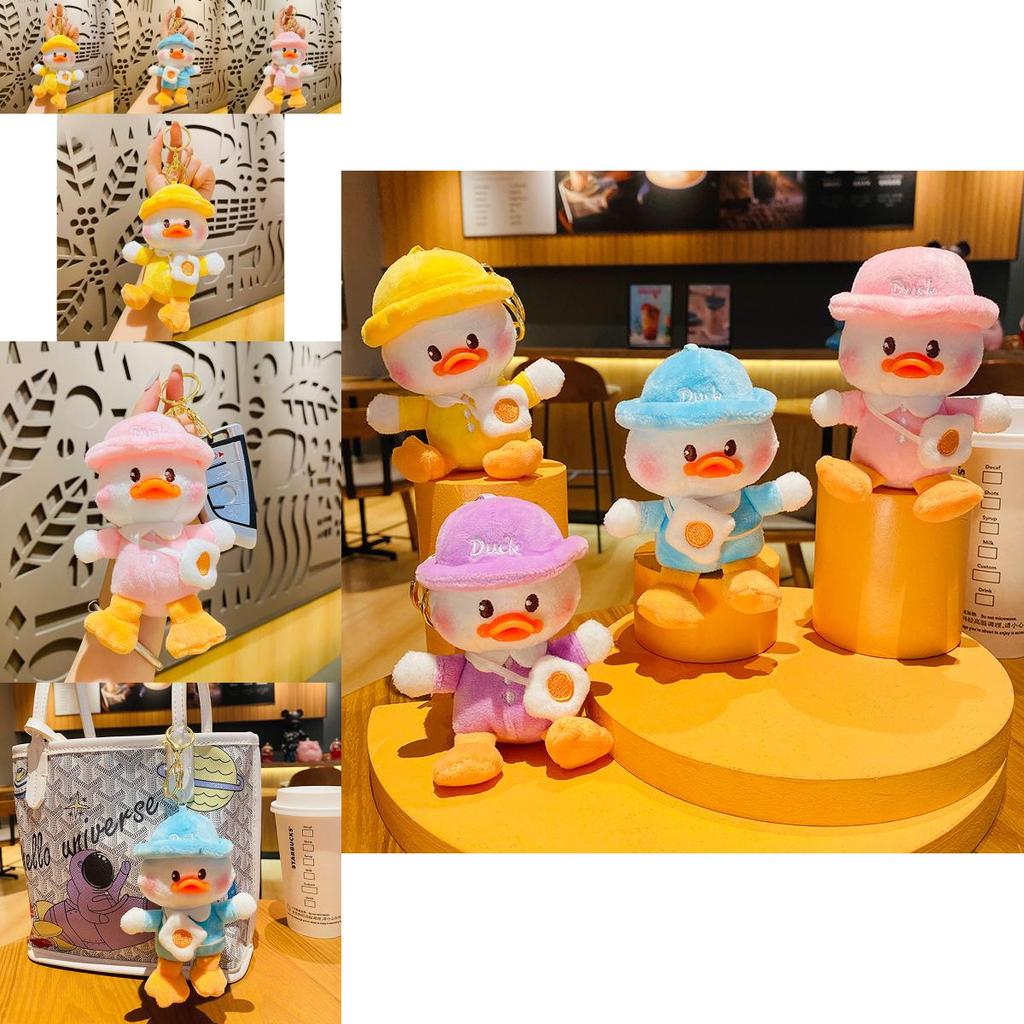 Adorable Plush Duck Keychain Cute Backpack Accessory Perfect Gift For Kids And Adults