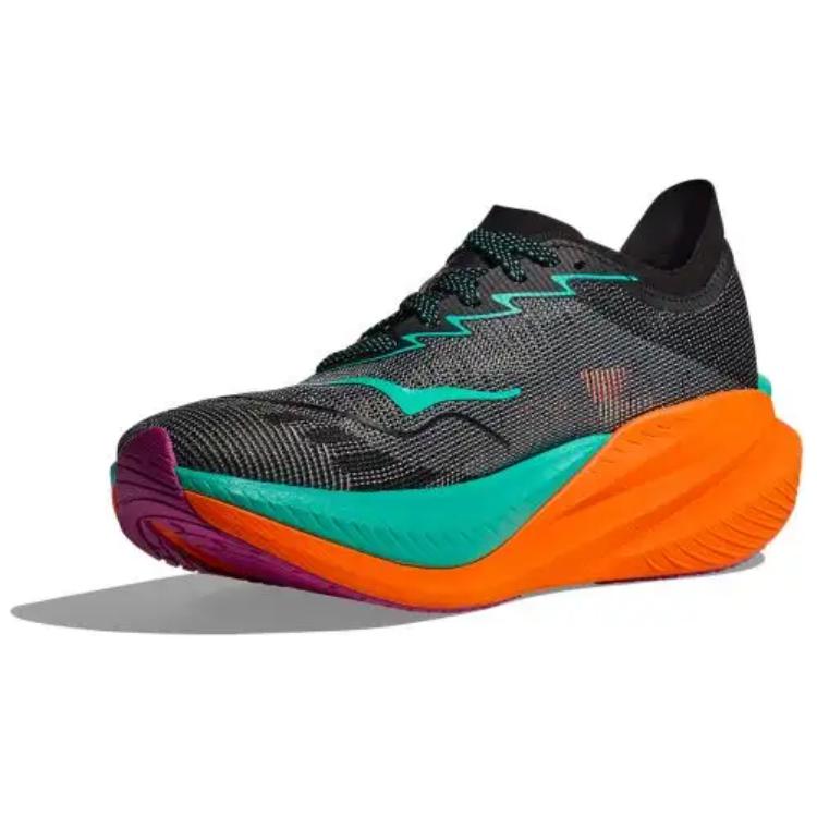 HOKA One One Mach X 2 Black Electric Aqua Men Sneakers 1155119-BCQ