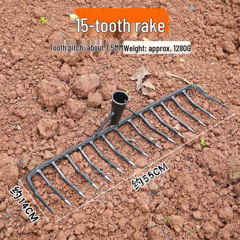 WEDO 15-Tooth Round Iron Rake CN plug (adapter included)