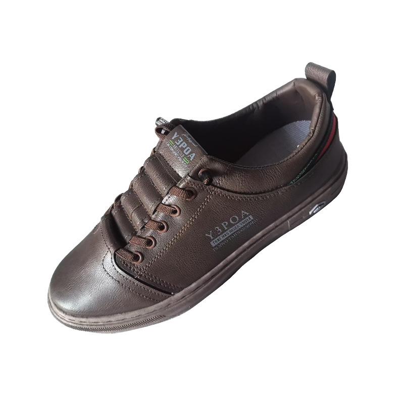 2024 Męskie wiosenne modne skórzane buty sportowe casualowe - modny i prosty design