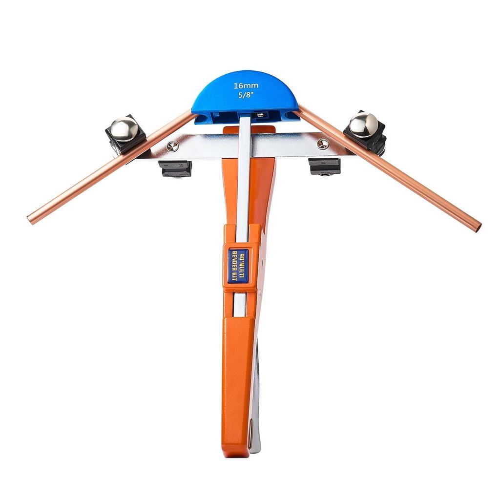 Rohrbieger-Set, 6 mm bis 22 mm, Kompakter Ratschen-Rohrbieger, Ratschen-Handbiegewerkzeug, mit 7 farbigen Aluminiumlegierungs-Formeinsätzen, HVAC-Werkzeuge, für
