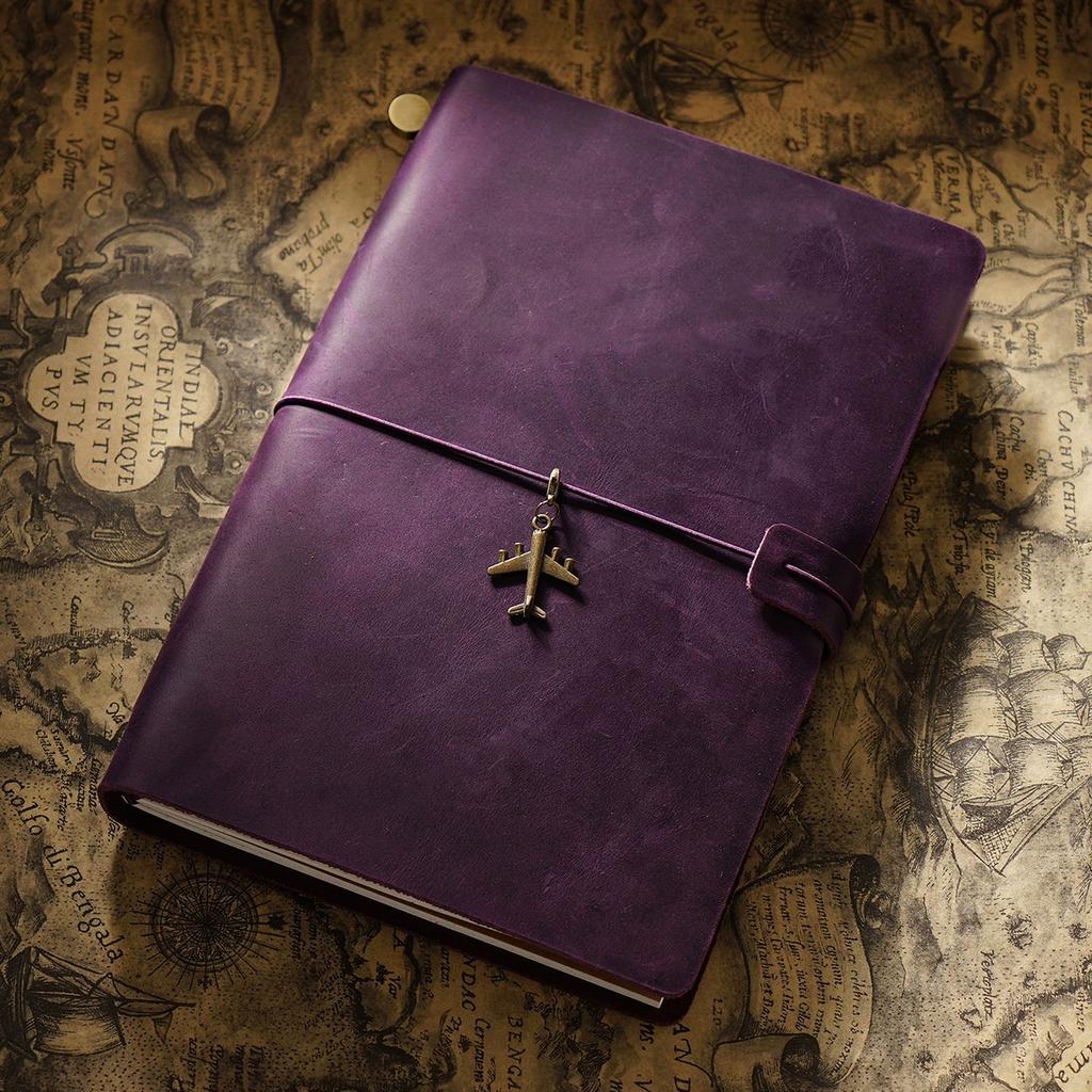 Full Grain Leather Diary Journal Workbook Custom Paper Notebook Leather Book Cover Jotter Vintage Notebook Leather Product