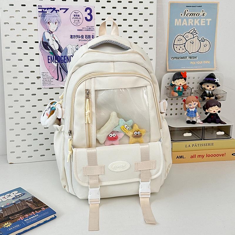 Schultasche Japanisch ins klein frisch Mädchen Rucksack vielseitig Rucksack süß transparent Schmerzbeutel hoher Wert Tasche für Grund- und Sekundarschule