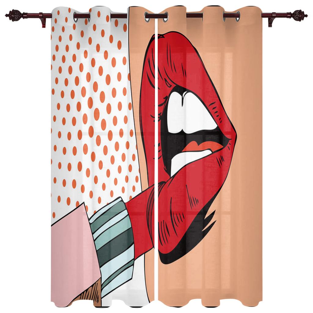 Žena Kosmetika Lak na nehty Okenní závěs do ložnice Domácí dekorace Závěs na pozadí do obývacího pokoje Kuchyňský závěs