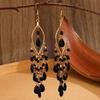 Vintage Bohemian Long Tassel Earrings, Charming Women's Ethnic Jewelry Earrings, Fashionable Party Bohemian Accessories