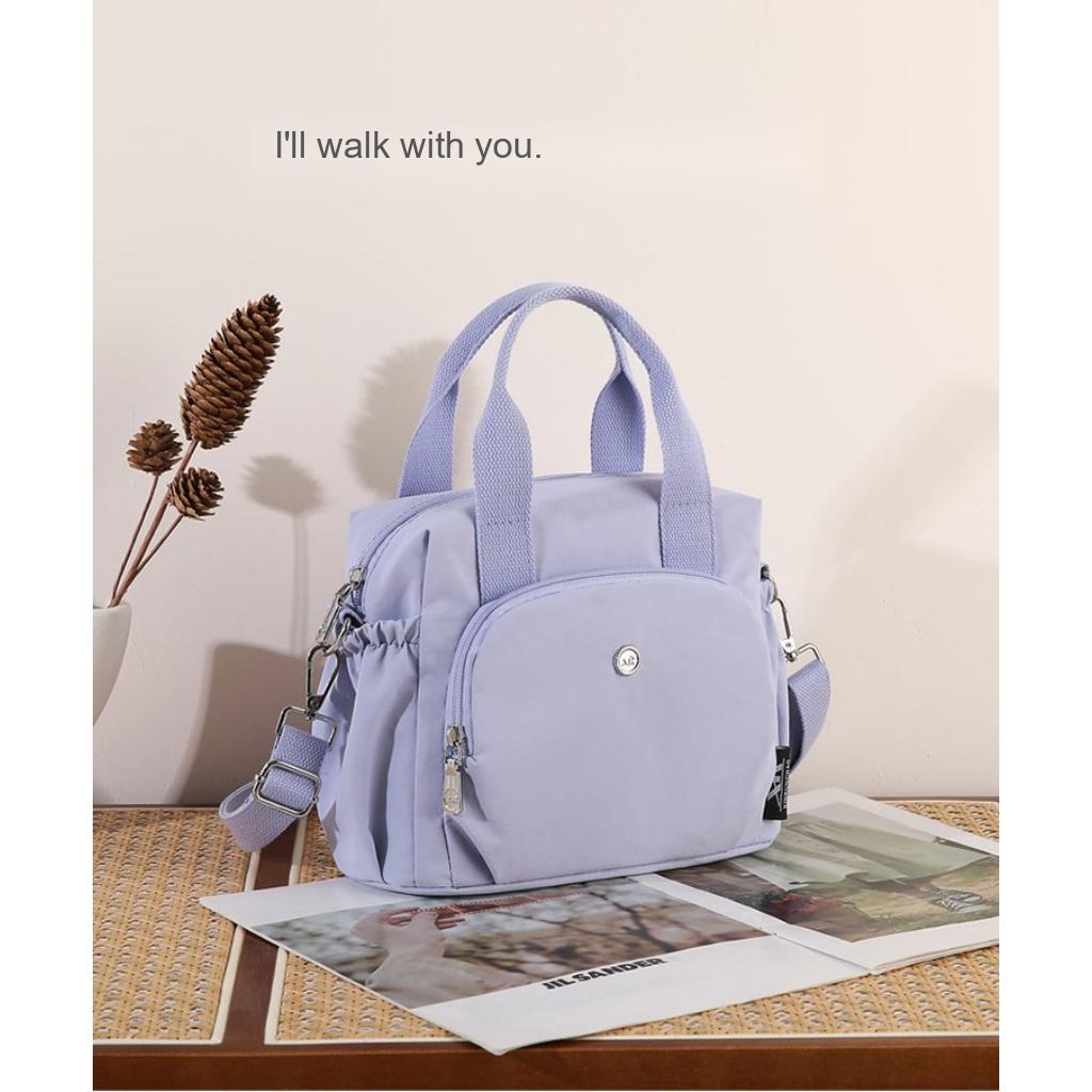 Xeie Thuk Shoulder Bag Unisex Nylon Large Capacity Multi Pocket Daily Casual