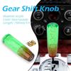 Universal Two Color Crystal Bubble Shift Knob Manual Gear Stick Lever Head with 8mm 10mm Threaded