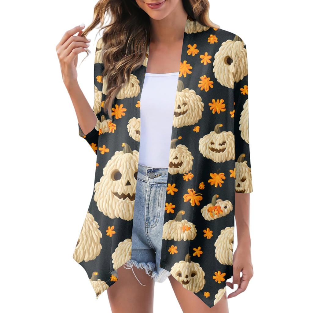 Women's Fashion Casual Comfortable Three-quarter Sleeve Cardigan Jacket