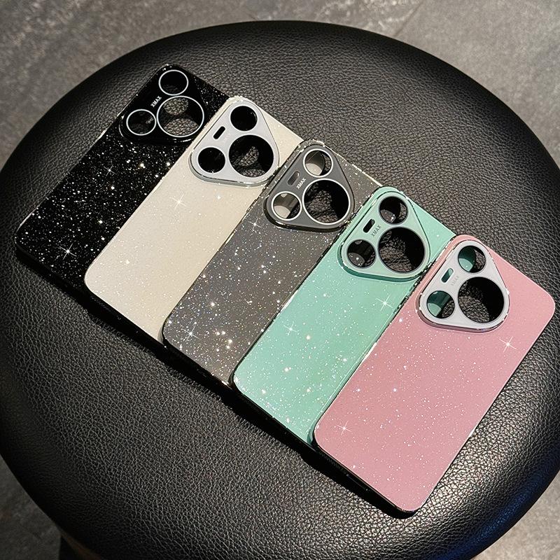 Star Glitter Glass Applicable To Huawei Pura70pro Mobile Phone Case New P80 with Lens Film Mate60 Men and Women