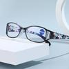 Fashion Hollow Out Resin Reading Glasses Ultra Light Floral Print Far Sight Eyeglasses Diopter +1.0 To 4.0