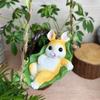 Bamboo Hammock Pendant for Outdoor, Garden, Villa, Landscape Decoration, Balcony Decoration, Resin Figurine