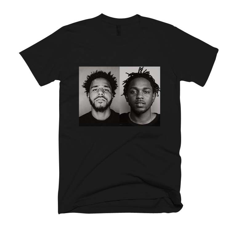 J Cole x Kendrick Lamar Unisexs Womens T Shirt 2018 New Short Sleeve Casual S