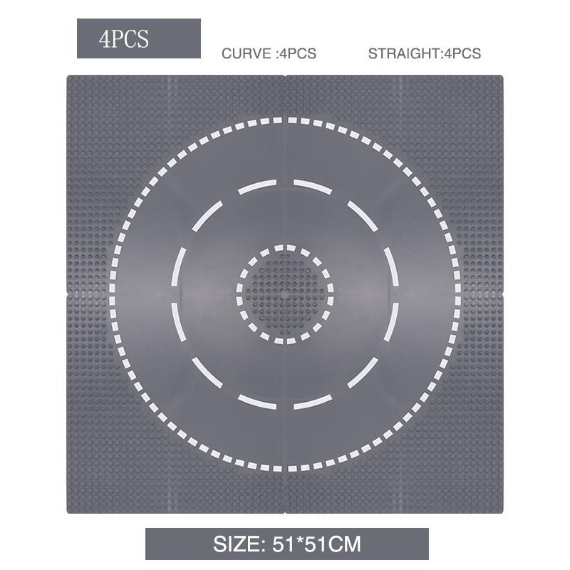 Non-Toxic Classic Building Blocks Base Plate City Street View Traffic Road Figures Construction Toys Bricks Plastic Parts Base Plate Gifts