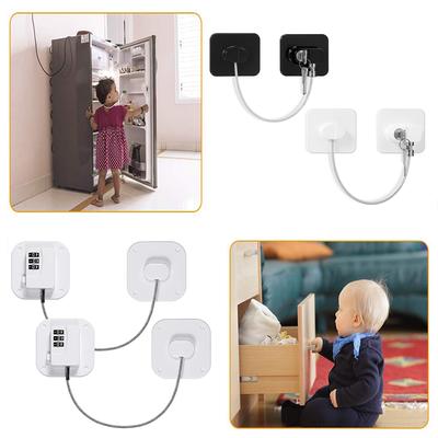 Children Protection Refrigerator Lock With Metal Key or Coded Lock Cabinet Locks Digital Password