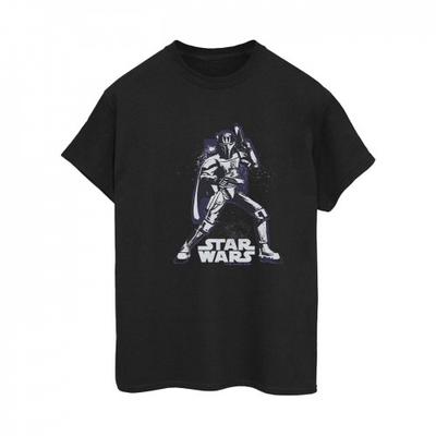 Womens/Ladies Darth Vader Pose Cotton Boyfriend T-Shirt
