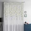 Cherry Blossom Flower Spring Curtain Tulle Decorative Sheer Curtains for Living Room Bedroom Kitchen Hotel Home Window Panels