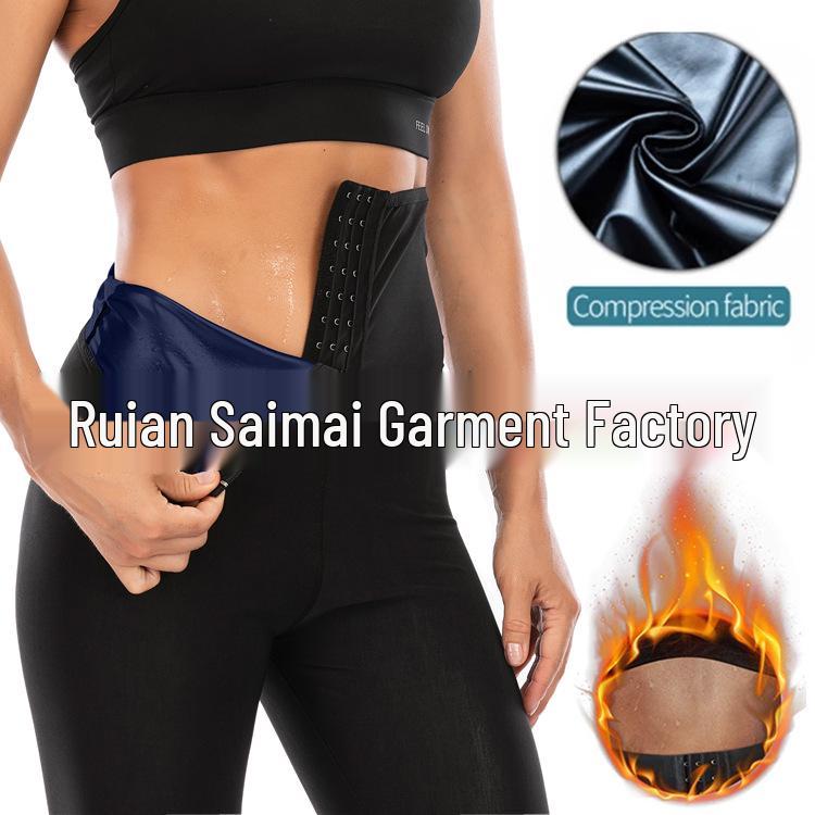 European & American Women's High-Waist Abdomen Control Yoga Pants: Adjustable Button, Hip-Lifting, Body-Shaping Fitness Leggings