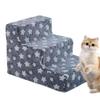 Pet Cat Stairs For High Beds 3 Steps Dog Stairs For Small Cats Climbing Removable Non-Slip Climbing Pet Ramp Washable Cat Ladder