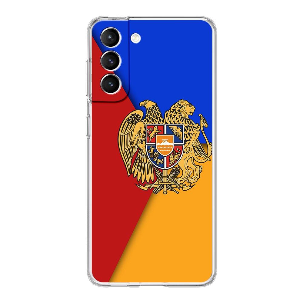 Armenia Armenian Flag Clear Silicone Phone Case For Samsung Galaxy S23 S22 5G S20 Ultra S21 FE 5G S10E S9 S8 S10 Plus Soft Cover