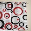Circle Abstract Geometry Window Curtain Living Room Luxury Valance Curtain for Bedroom Home Kitchen Decor Curtain