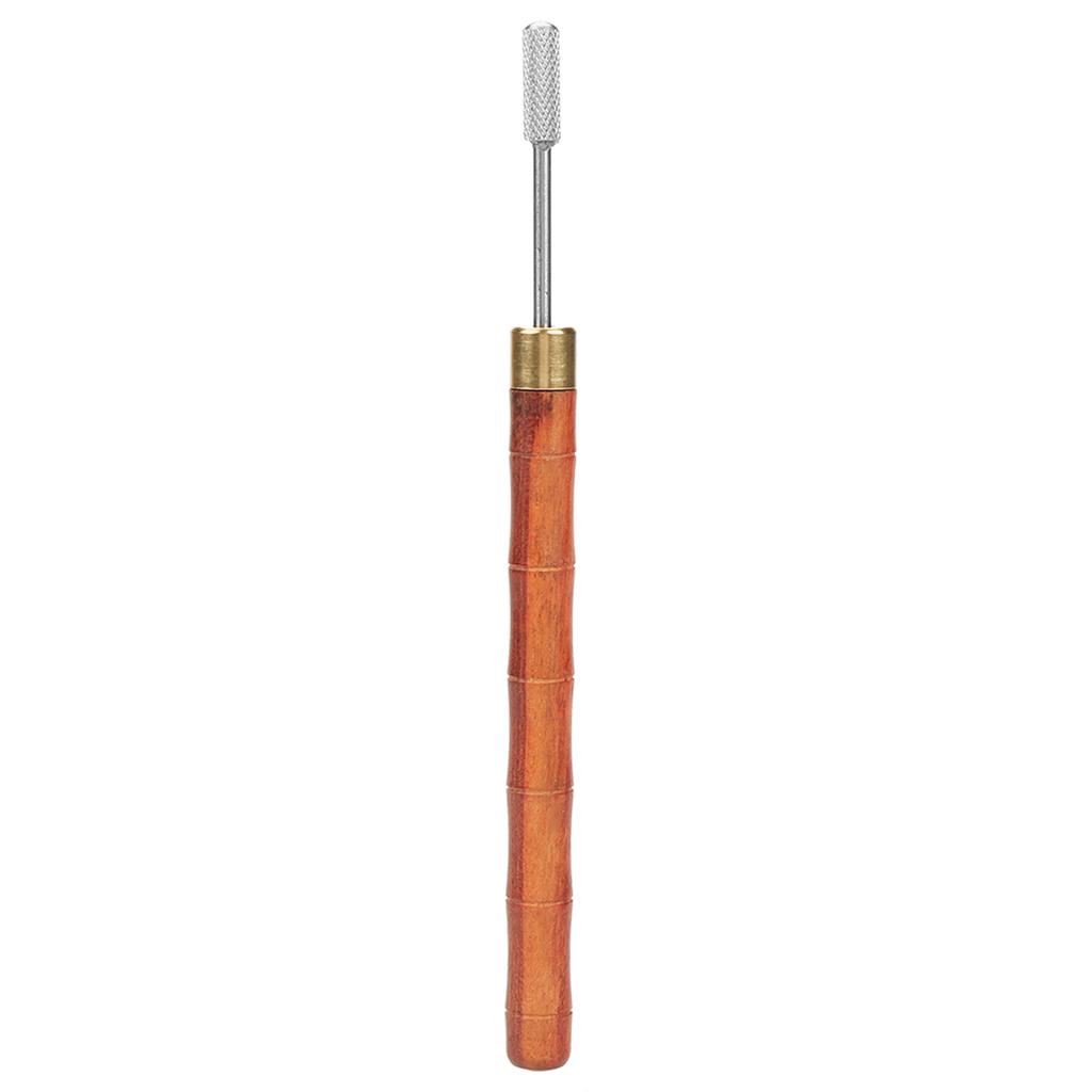 Sandalwood Handle Stainless Steel Top Edge Dye Roller Oil Pen Belt Finisher Leather DIY Craft