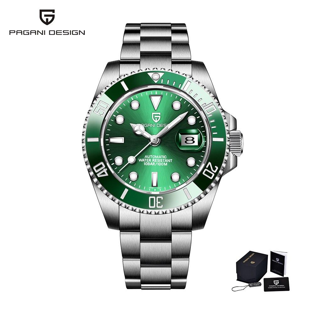 Pagani Design's New Men's Automatic Mechanical Watch Miyota 8215 Sapphire Crystal 40Mm Stainless Steel Waterproof Business Watch