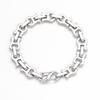 Titanium Steel Bracelet, Retro Trendy Stainless Steel Men'S Bracelet U-Shaped Hip-Hop Casual Simplicity Does Not Fade