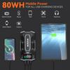 Battery Jump Starter 5000A, Portable Car Starter with Smart Cables, Large Display, Quick Charge, LED Light