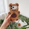 3D Kreslený Medvěd Měkké Silikonové Pouzdro na Telefon Pro iPhone 17 Air 16e 15 13 14 12 11 Pro Max Mini XS XR X 7 8 Plus Nárazuvzdorný Kryt