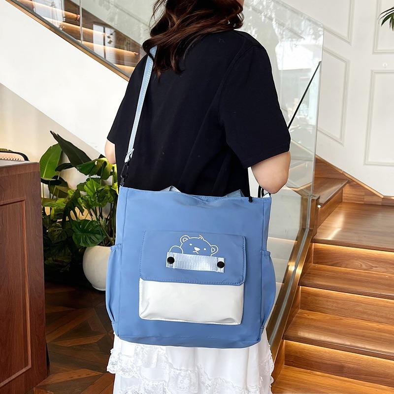 Cute Girl New Simple Nylon Messenger Bag Female Student Shoulder Bag
