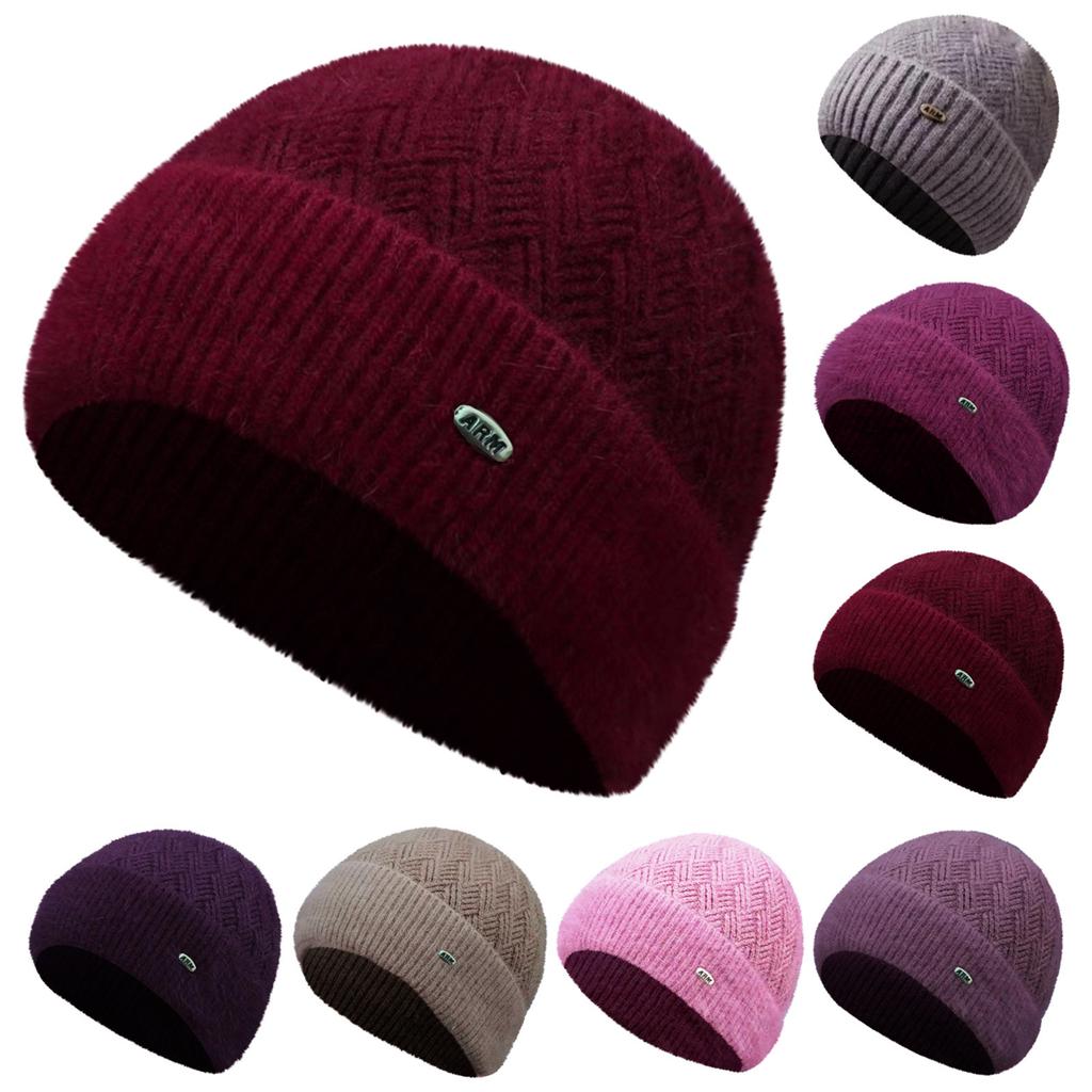 Mittelalte und ältere Menschen Ohr, Älterer Hut, Wintermütze, Kinder Vielseitig, Plüsch Dicke Mutterhut, Warme Strickgarnmütze