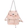 Rhombus bag women's new chain backpack fashion portable bucket bag texture travel backpack