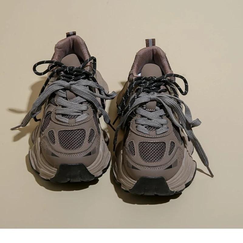 Fashion Shoes Women's Spring and Autumn 2024 New Women's Shoes All-match Thick-soled White Sneakers Fashion Casual Shoes