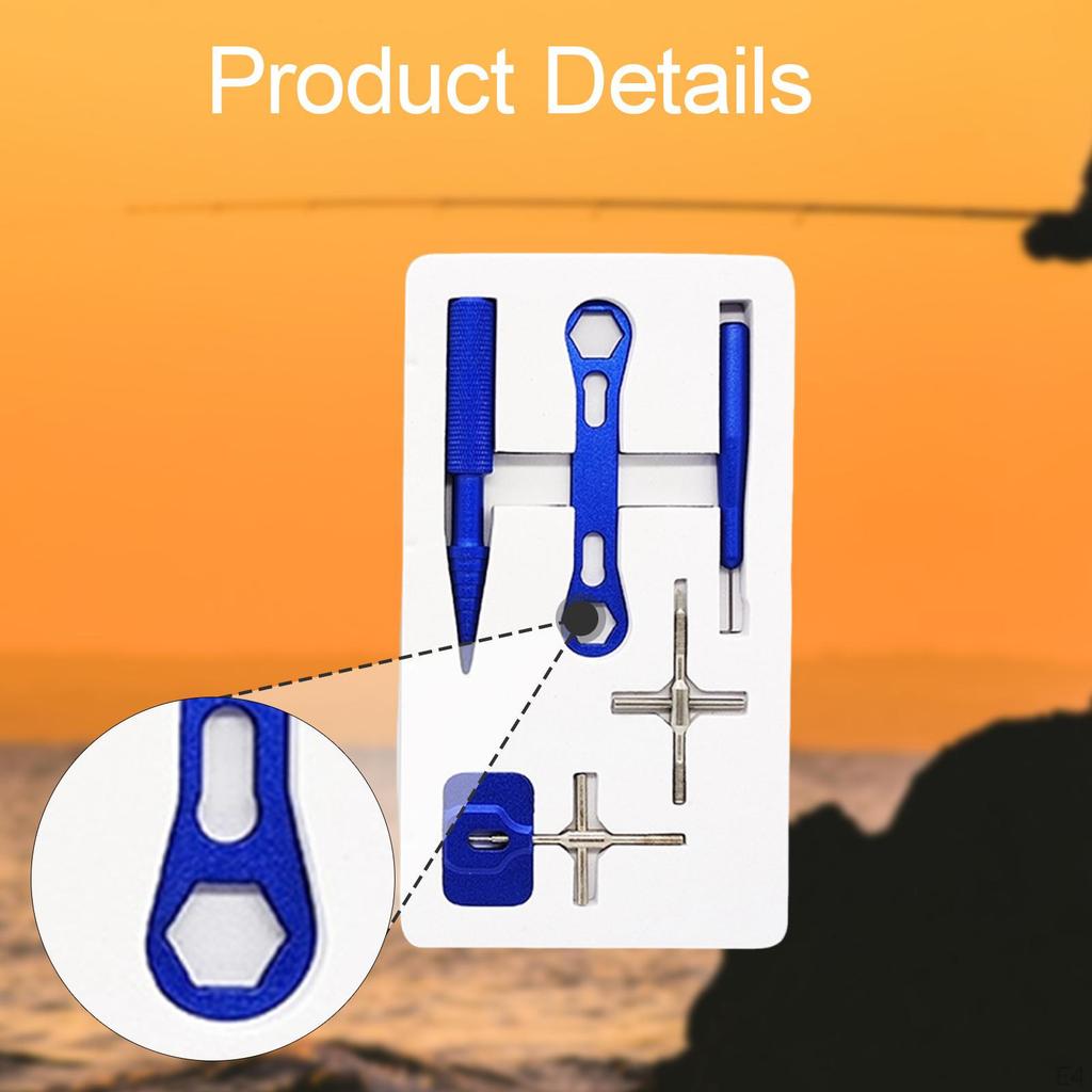 Fishing Reel Maintenance Kit with Bearing Tools And Cap Remover