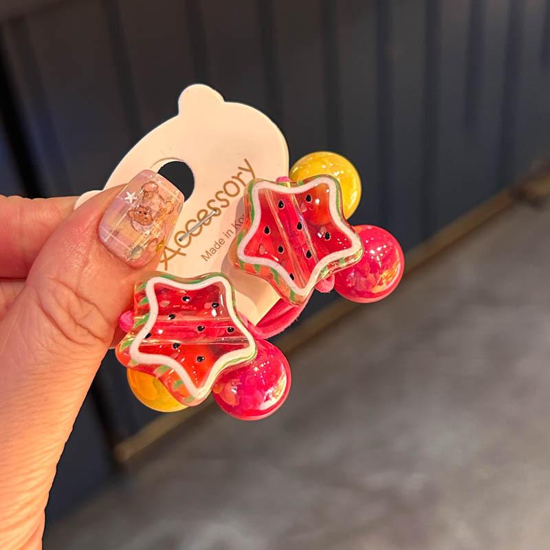 2pcs Elastic Hair Bands for Baby Girls Candy Color Hair Ring Hair Rope Children Headwear Kids Toddler Accessories