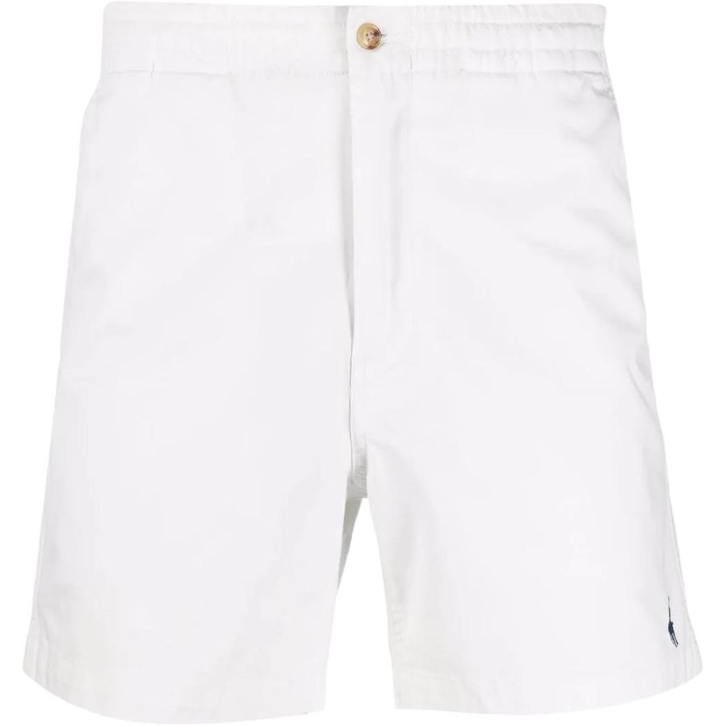 

Polo Ralph Lauren FW22 Однотонные эластичные шорты с молнией на талии, прямые, повседневные, мужские шорты, белые 710644995-042 L