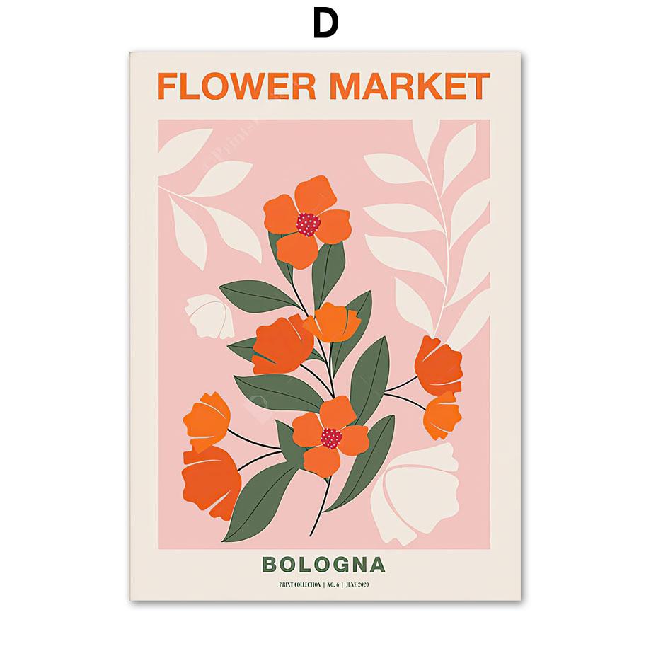 Väggkonsttryck Canvasmålning New York Madrid Matisse Retro Tokyo Blomstermarknad Nordisk affisch Inredningsbilder för vardagsrummet