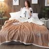 LISM Thick Winter Double-Layer Flannel Plush Blanket