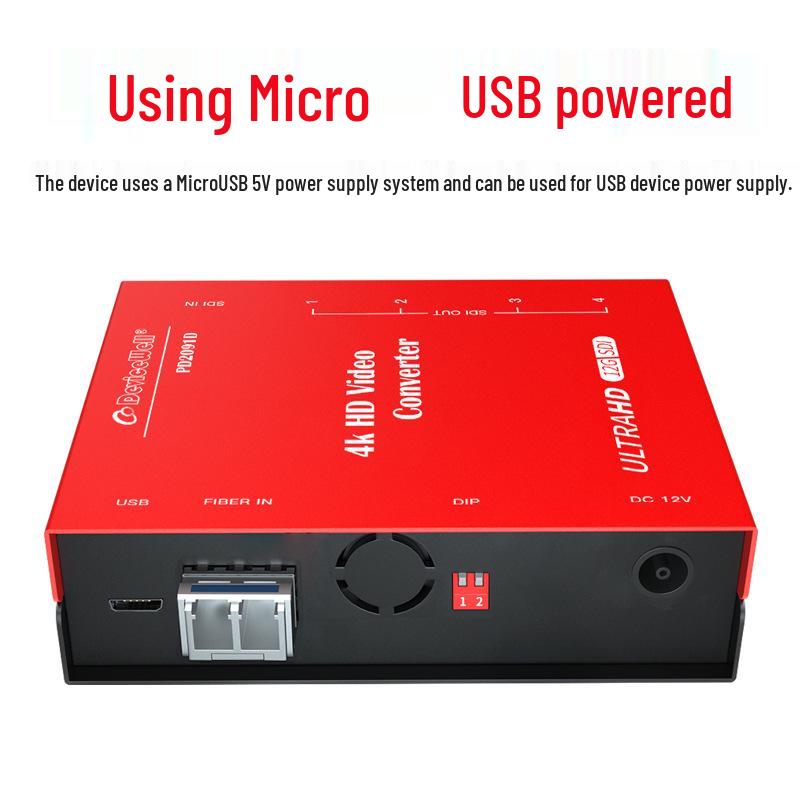 Devicewell PD2091D 12G/4K Demultiplexer 4-Link 3G SDI HD Signal